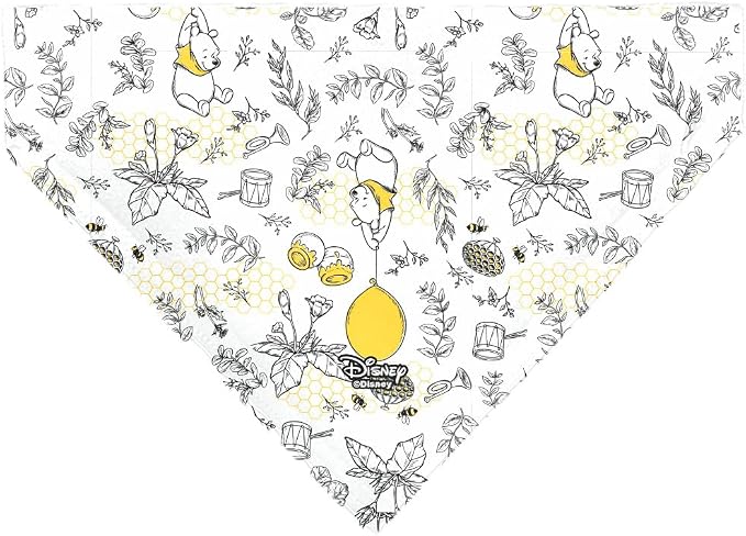 Disney Pet Bandana Winnie The Pooh Balloon Pose and Foliage Collage Slip On - Image 2