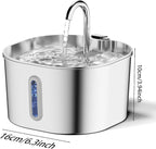 2.2L Stainless Steel Cat Water Fountain Automatic Pet Water Dispenser - Image 9