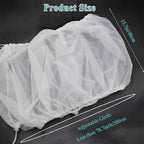 ASOCEA Bird Cage Seed Cather, Universal Adjustable Birdcage Cover Skirt Nylon - Image 2
