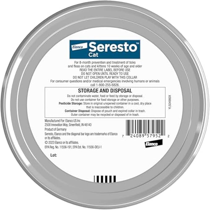 Seresto Cat Vet-Recommended Flea & Tick Treatment & Prevention Collar - Image 2