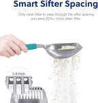 WePet Cat Litter Scoop, Aluminum Alloy Sifter, Kitty Metal Scooper, Deep Shovel - Image 3