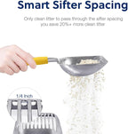 WePet Cat Litter Scoop, Aluminum Alloy Sifter, Kitty Metal Scooper, Deep Shovel - Image 4