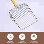Cat Litter Scoop, Metal Mesh Kitty Litter Scoop, Deep Shovel, Long Handle - Image 4