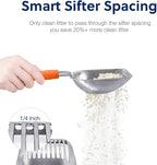 WePet Cat Litter Scoop, Aluminum Alloy Sifter, Kitty Metal Scooper, Deep Shovel - Image 4