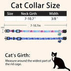 Cat Collar Breakaway, 2 Pack Cotton Cats Collars - Image 5