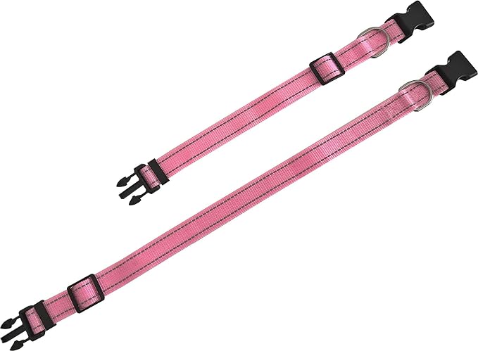 Adjustable Nylon Dog Collar, Reflective Collar 1 Inch 3/4 Inch 5/8 Inch Wide - Image 4