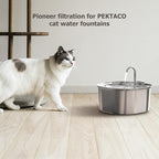 PEKTACO Cat Water Fountain Filters Replacement & Pre-Filter Sponges - Image 8