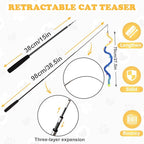 Cat Wand Toy, Long Interactive Wand Toys - Image 2