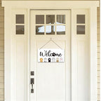 Welcome Sign for Front Door, Welcome Decor Wooden Hanging Sign - Image 4
