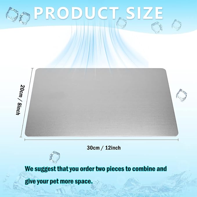 KABASI Rabbit Cooling Pad, Hamster Cool Plate Ice Bed, Pet Cooling Mat - Image 3