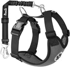 SlowTon Dog Seat Belt Harness for Car, Dog Car Harness Adjustable Mesh by SlowTon