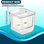 No Mess Bird Feeder for Cage, Hanging Bird Bath for Cage for Lovebirds - Image 2