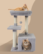 FISH&NAP Cute Cat Tree Kitten Cat Tower - Image 3
