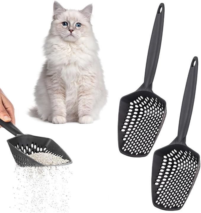 Set of 2 Cat Litter Scoop with Small Holes by EYNEL