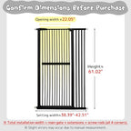 Lumizone Extra Tall Cat Gate 61.02" High Pressure Mounted Extra Wide - Image 2