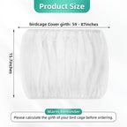 Bird Cage Seed Catcher, Seed Catcher Guard Net Cover, Parrot Nylon Mesh Net - Image 7
