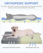 KSIIA Extra Large Dog Bed for Crate Pad Waterproof Dog Bed - Image 3