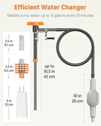 Pawfly 3-in-1 Aquarium Water Changer, Gravel Cleaner & Tank Brush – Fish Tank - Image 4