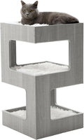 ACH Modern Cat Furniture Cat Tree Spacious Perch Multi-Level Cat Tower by ACH