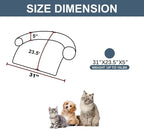 Calming Dogs/Cats Bed Mats, Dog Pad Washable Removable Couch Cover, Plush Long - Image 2