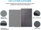 Pieviev Cat Litter Mat Double Layer Waterproof Urine Proof Trapping Mat 1 Pack) - Image 2