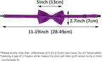 KOOLMOX Purple Dog Bow Ties Large Dogs, Adjustable Dog Collar Bow Tie - Image 2