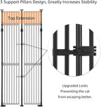 unipaws 86" High Extra Tall Cat Gate, Auto Closing and No Drilling Safety Gate - Image 5