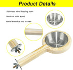 ASOCEA 2 Pack Bird Perch Feeding Cup, Bowls - Image 3