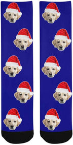 Custom Face Socks, Personalized Dog Lover Pet Photo Picture on Socks Unisex - Image 3