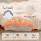 Self-Warming Cat Bed, Plush Faux Fur Pet Bed Mat - Image 5