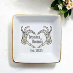 Custom Skeleton Hand Ring Dish Engagement Gift, Funny Engaged Ring Holder - Image 5