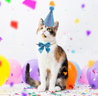 Christmas Pet Party Jazz Hat and Blingbling Bow Tie Breakaway Collar Set - Image 4