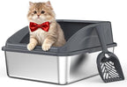 Stainless Steel Litter Box | Metal Kitty Litter Box by AIPERRO