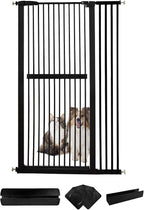 Lumizone Extra Tall Cat Gate 61.02" High Pressure Mounted Extra Wide by Lumizone