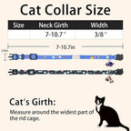 Cat Collar Breakaway, 2 Pack Cotton Cats Collars - Image 5
