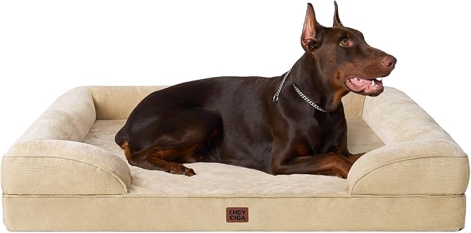 EHEYCIGA Orthopedic Dog Beds for Extra Large Dogs, Waterproof Memory Foam XXL by EHEYCIGA