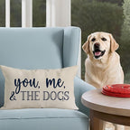 PANDICORN You Me & The Dogs Lumbar Throw Pillow Covers 12x20 Inch Outdoor - Image 6