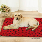 Comsmart Dog Blankets for Small Dogs, 6 Pack Puppy Blanket Cute Paw Print Pet - Image 5