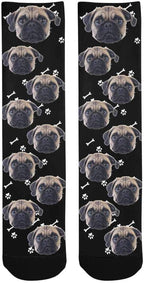 Custom Face Socks, Personalized Dog Lover Pet Photo Picture on Socks Unisex - Image 3