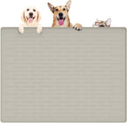 39.4"x29.5" Large Pet Food Mat, Silicone Dog Mats by WelcometoULTIBE