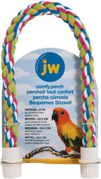 JW Pet Comfy Perch For Birds Flexible Multi-color Rope, Medium - Image 3