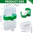 Bird Water Dispenser Parrot Water Feeder Bird Seed Container - Image 2