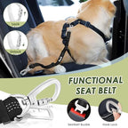 SlowTon Dog Seat Belt Harness for Car, Dog Car Harness Adjustable Mesh - Image 2