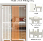 unipaws 75" High Extra Tall Cat Gate, Auto Closing and No Drilling Safety Gate - Image 6