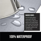 GORILLA GRIP 100% Waterproof Raised Edge BPA Free Silicone Pet Feeding Mat - Image 3