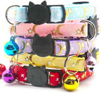 Reflective Cat Collars with Bell 2-Pack Girl Boy Pet Kitten Collar with Star - Image 6