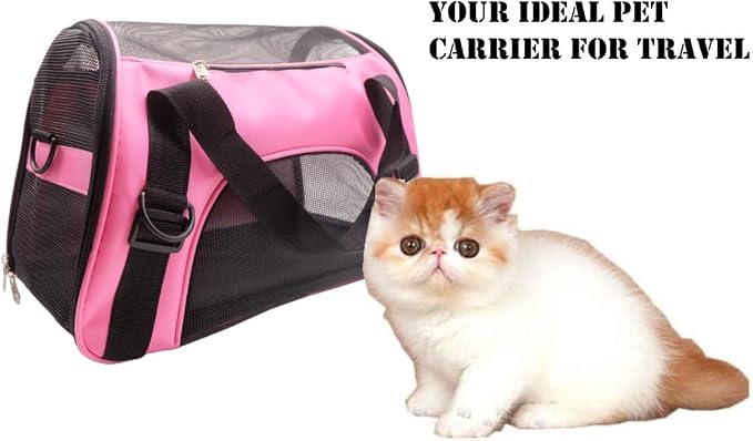 Cat Carrier, Soft-Sided Pet Travel Carrier - Image 6