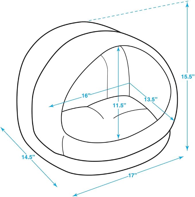 Best Pet Supplies Dog House Bed Crate Mat Tent Indoor Round Soft Plush - Image 4
