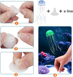 Lpraer 6 Pieces Glow Aquarium Ornaments Artificial Glow Floating Jellyfish - Image 4