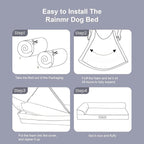 Orthopedic Dog Bed for Small and Medium Dogs, Memory Foam Pet Bed - Image 8